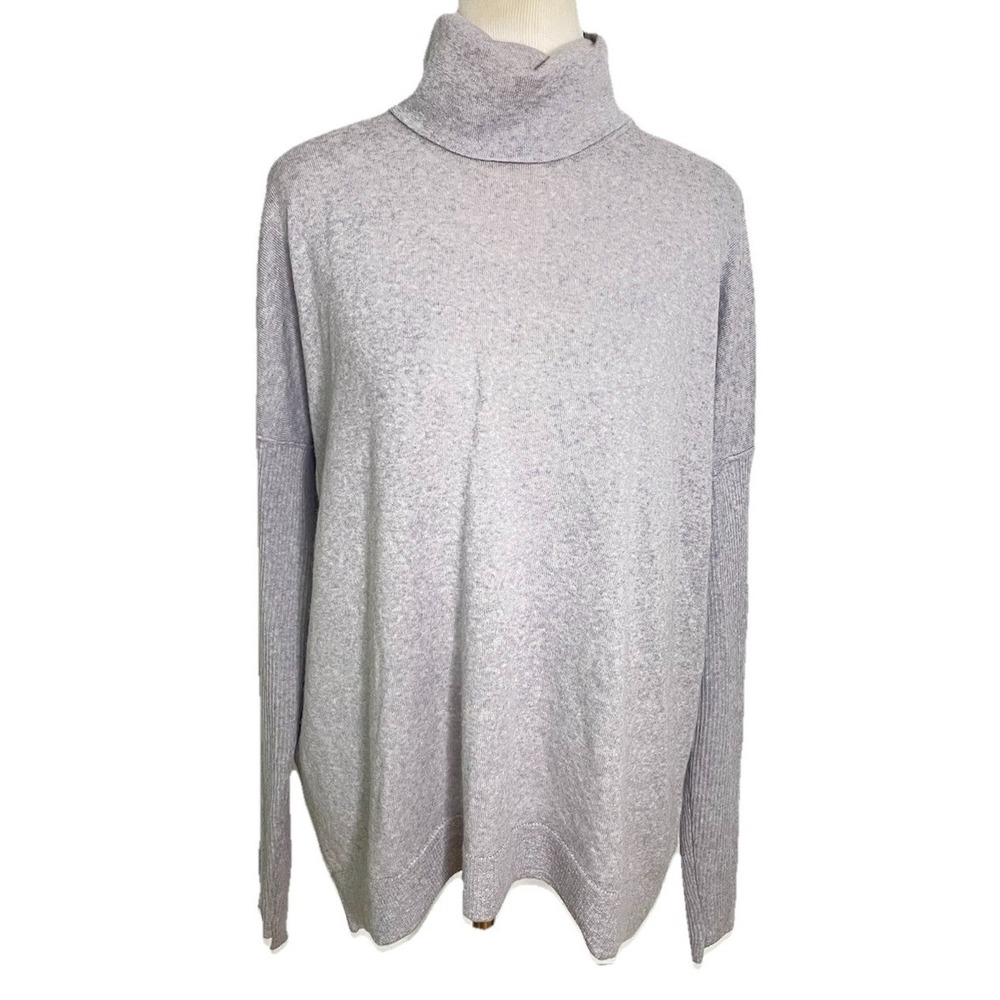 ALEX MARIE GRAY‎ JULIA WOOL SWEATER  TURTLENECK Lagenlook Classic Old Money XL